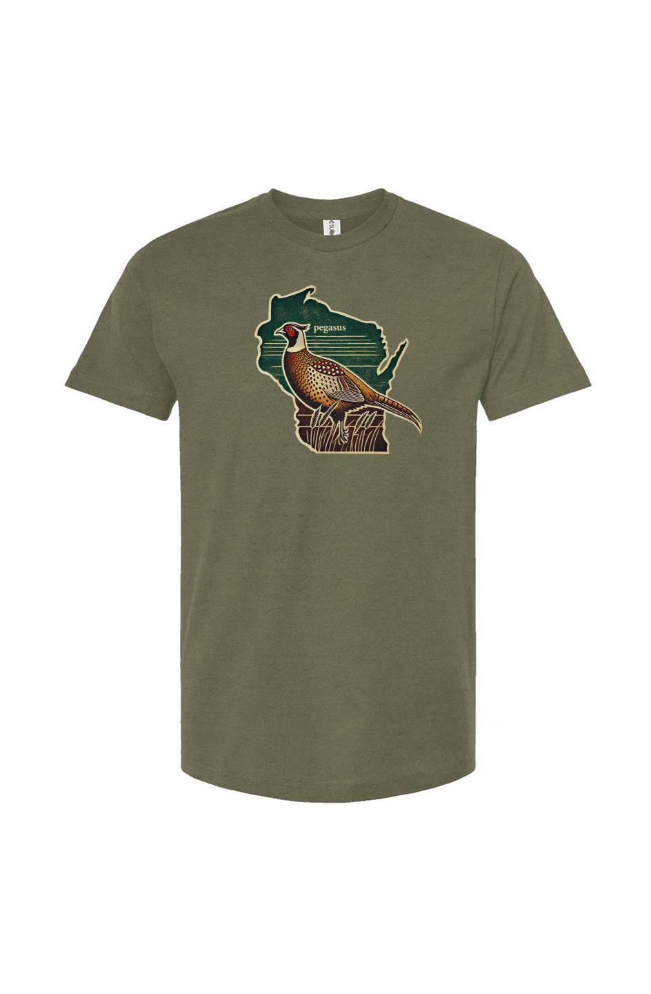 Pegasus Wisconsin Pheasant T-Shirt - Pegasus Outdoors