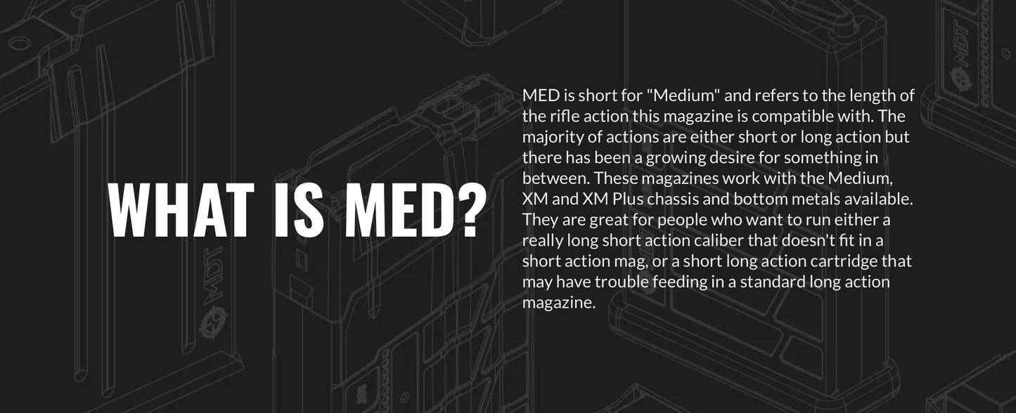 MDT 30-06 Metal Magazine - MED - 10 Round - Pegasus Outdoors