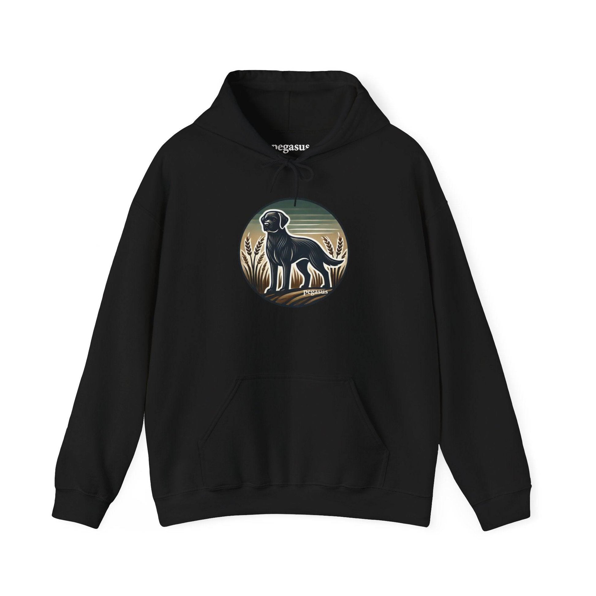 Pegasus Black Labrador Retriever Hoodie Sweatshirt - Pegasus Outdoors