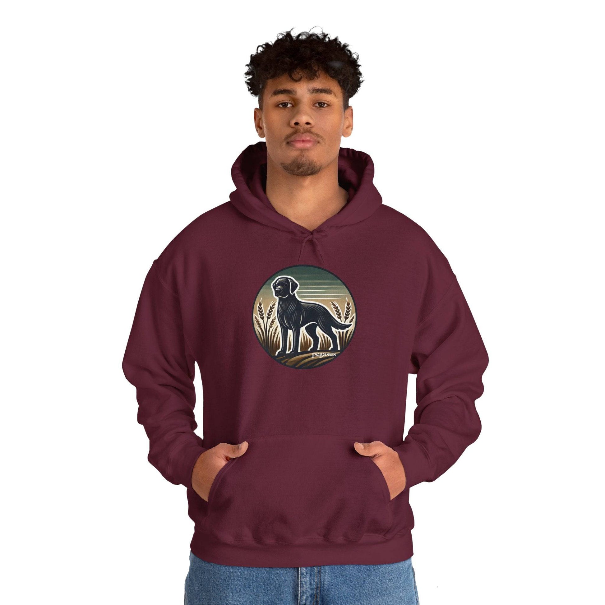 Pegasus Black Labrador Retriever Hoodie Sweatshirt - Pegasus Outdoors