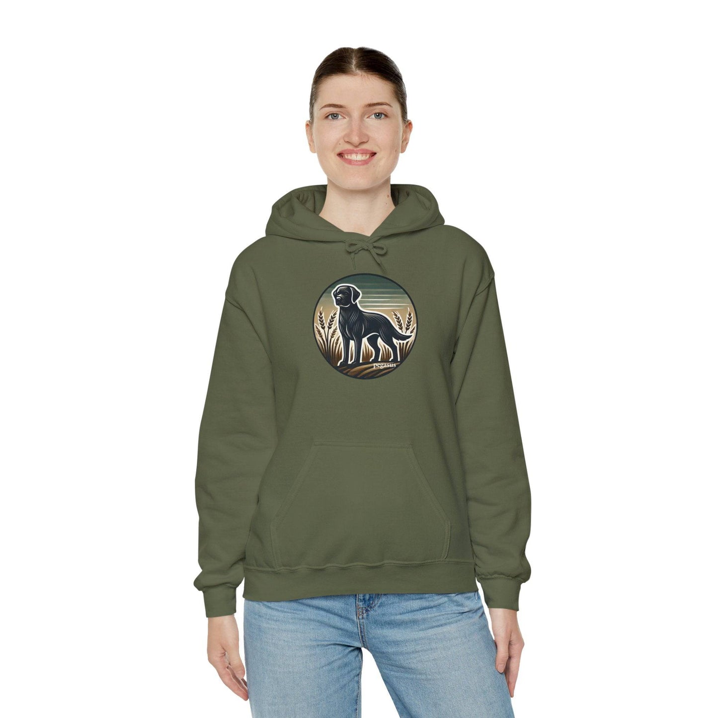 Pegasus Black Labrador Retriever Hoodie Sweatshirt - Pegasus Outdoors