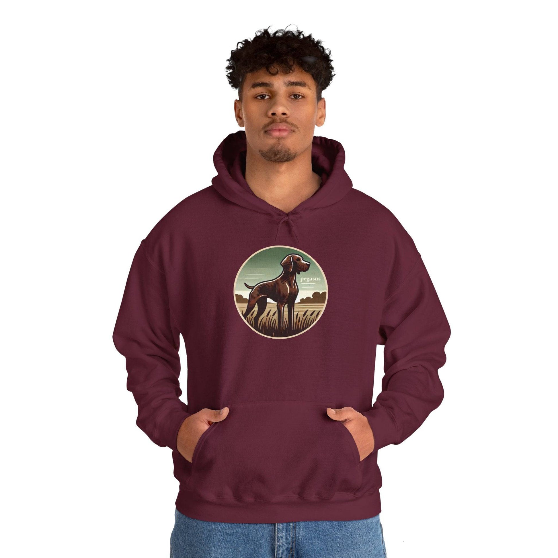 Pegasus English Pointer (Liver) Hoodie Sweatshirt - Pegasus Outdoors