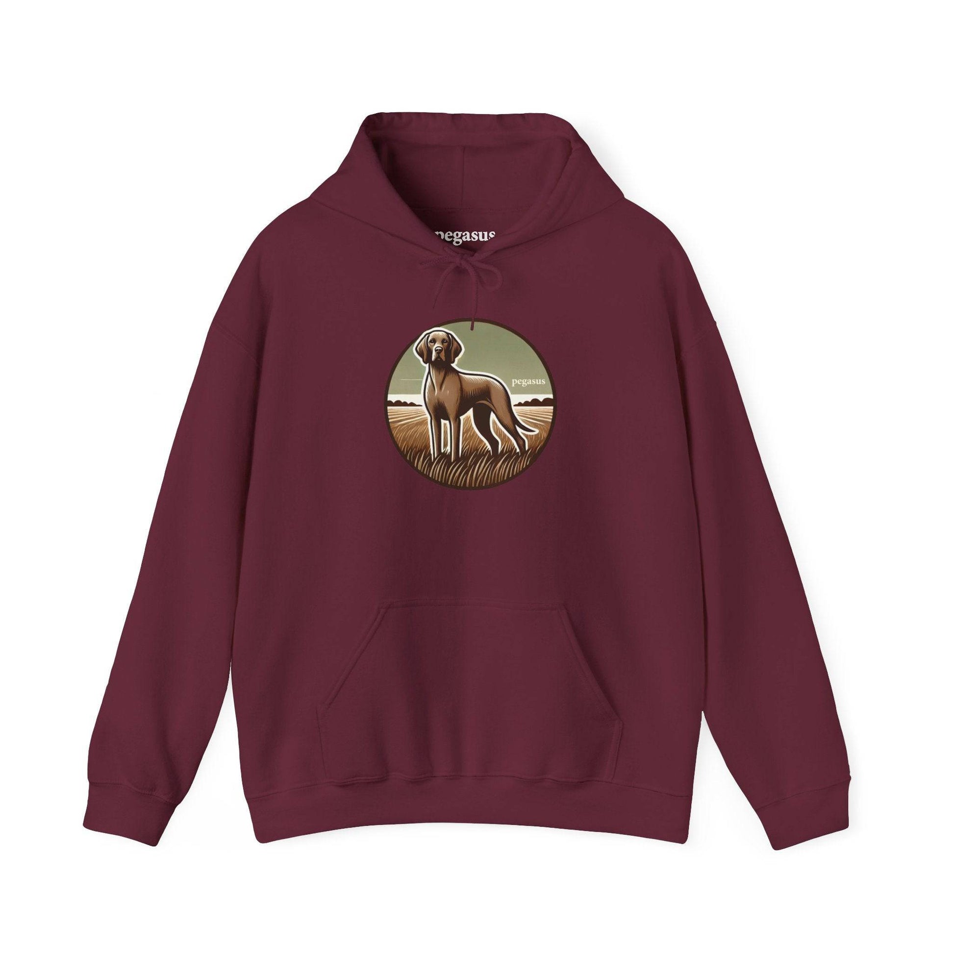 Pegasus Gray Vizsla Hoodie Sweatshirt - Pegasus Outdoors