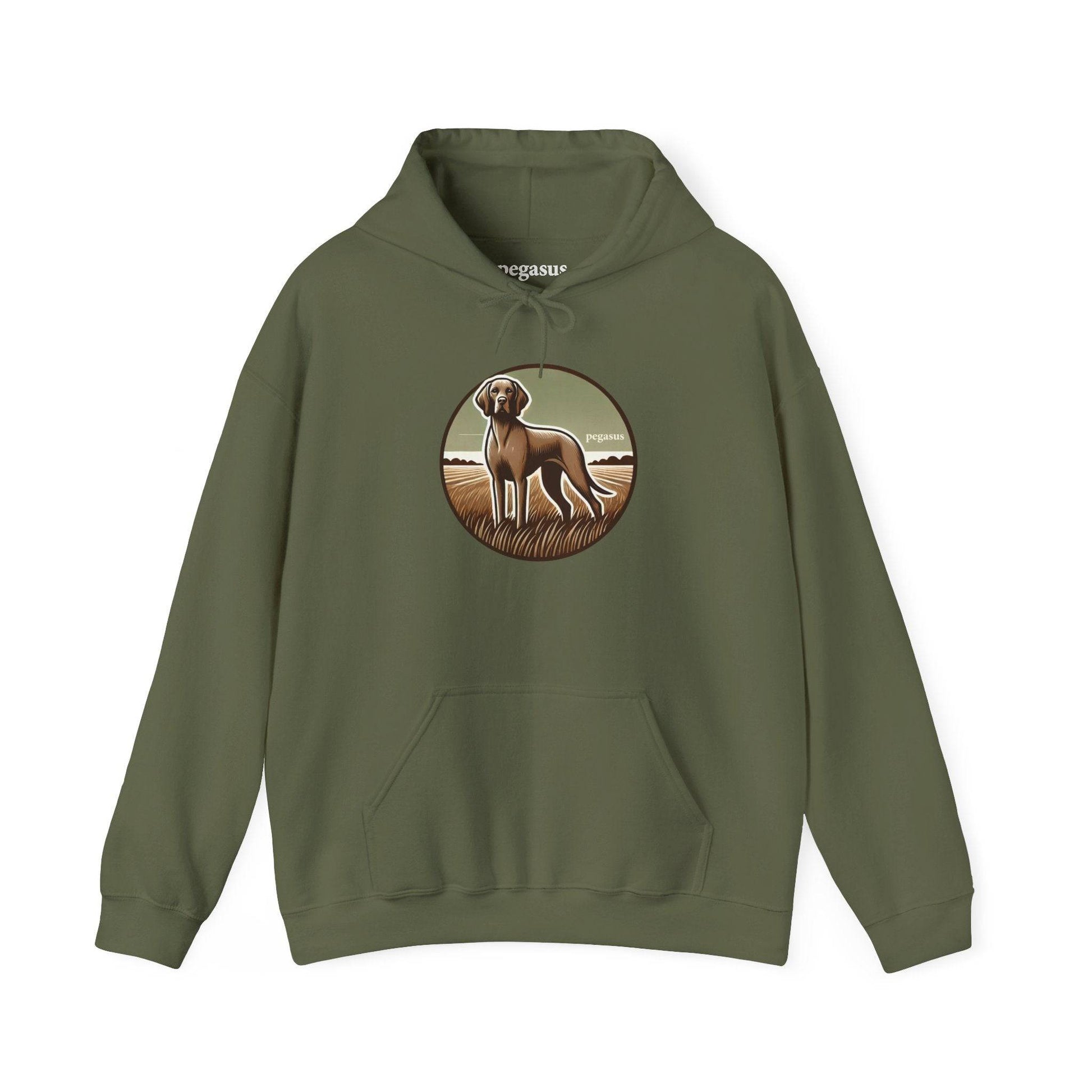 Pegasus Gray Vizsla Hoodie Sweatshirt - Pegasus Outdoors