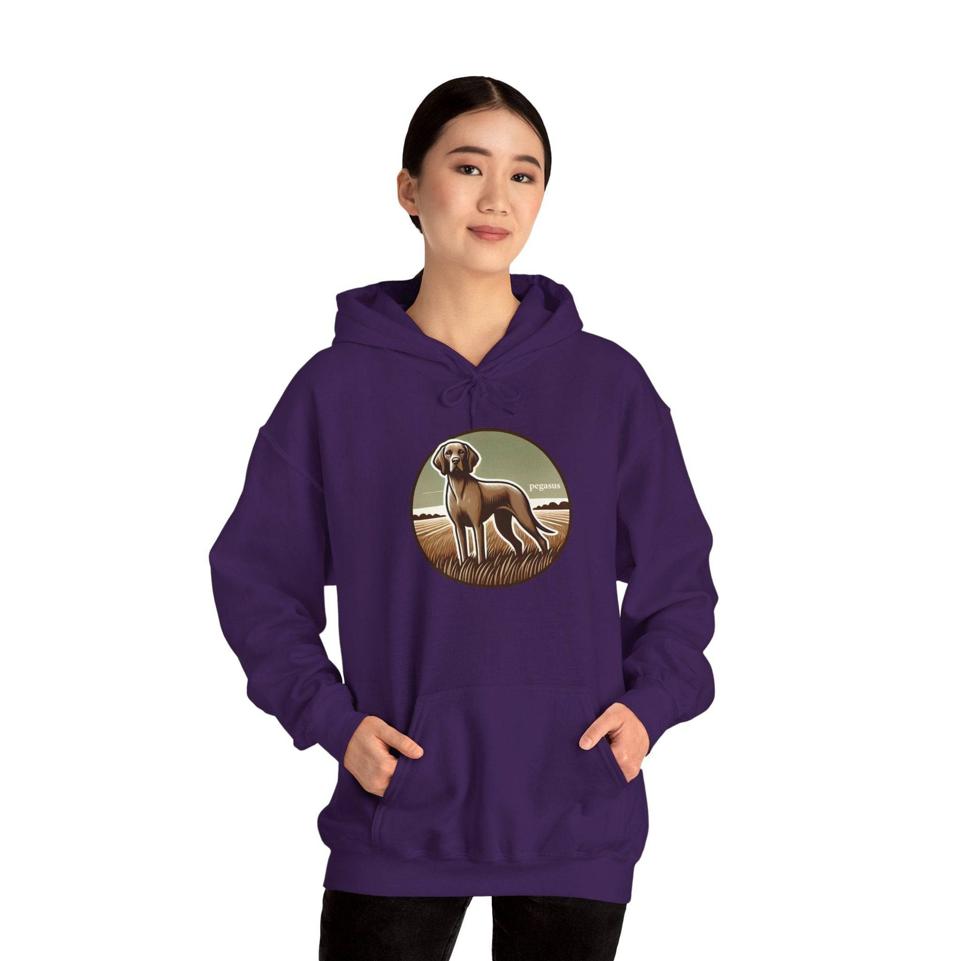 Pegasus Gray Vizsla Hoodie Sweatshirt - Pegasus Outdoors