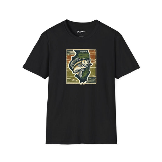 Pegasus Illinois Largemouth Bass T-Shirt - Pegasus Outdoors