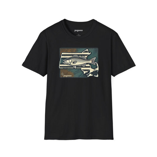 Pegasus Massachusetts Striped Bass T-Shirt - Pegasus Outdoors