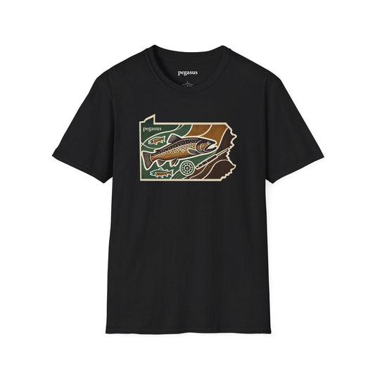 Pegasus Pennsylvania Brown Trout T-Shirt - Pegasus Outdoors