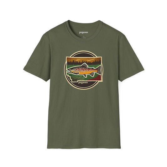 Pegasus Wyoming Brown Trout T-Shirt - Pegasus Outdoors